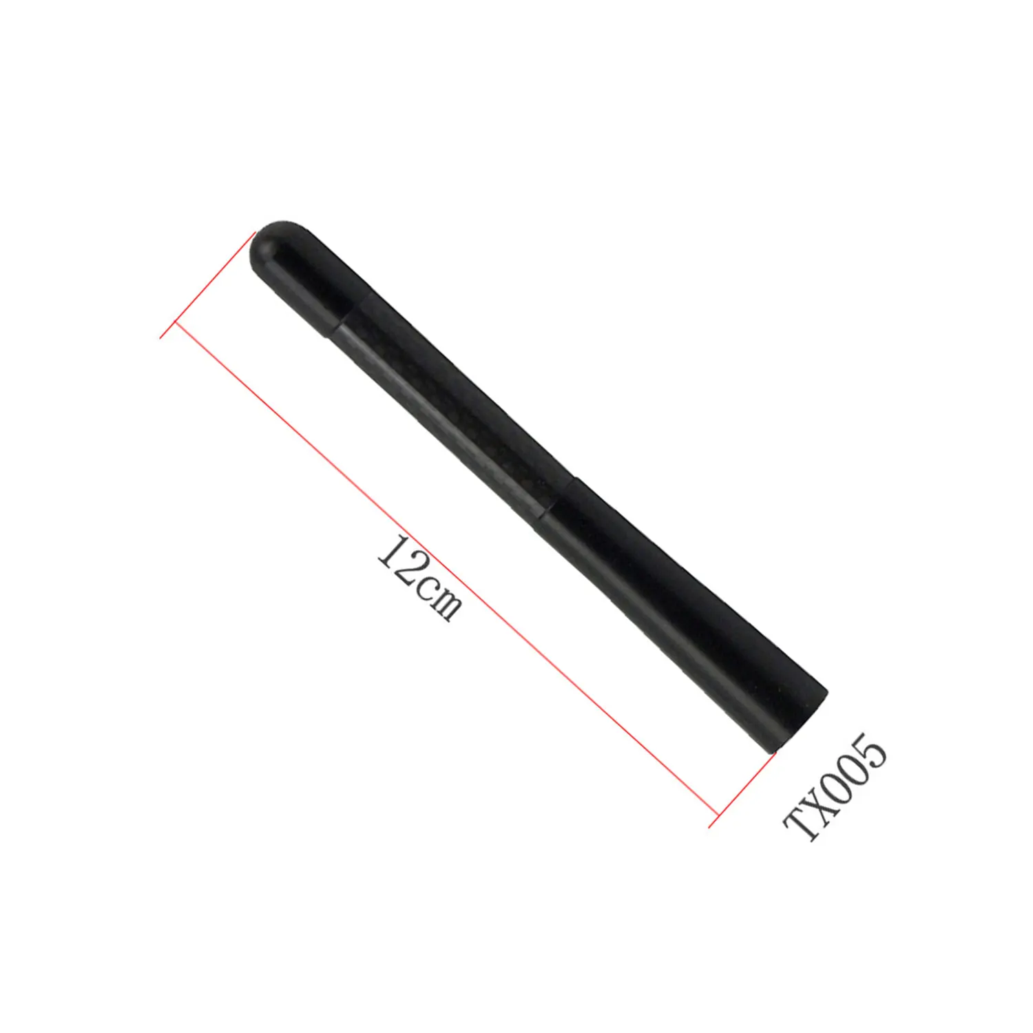 VEHICULOS 1PCS 4.7 Inch Universal Car Antenna Mast Short Carbon Fiber Style New