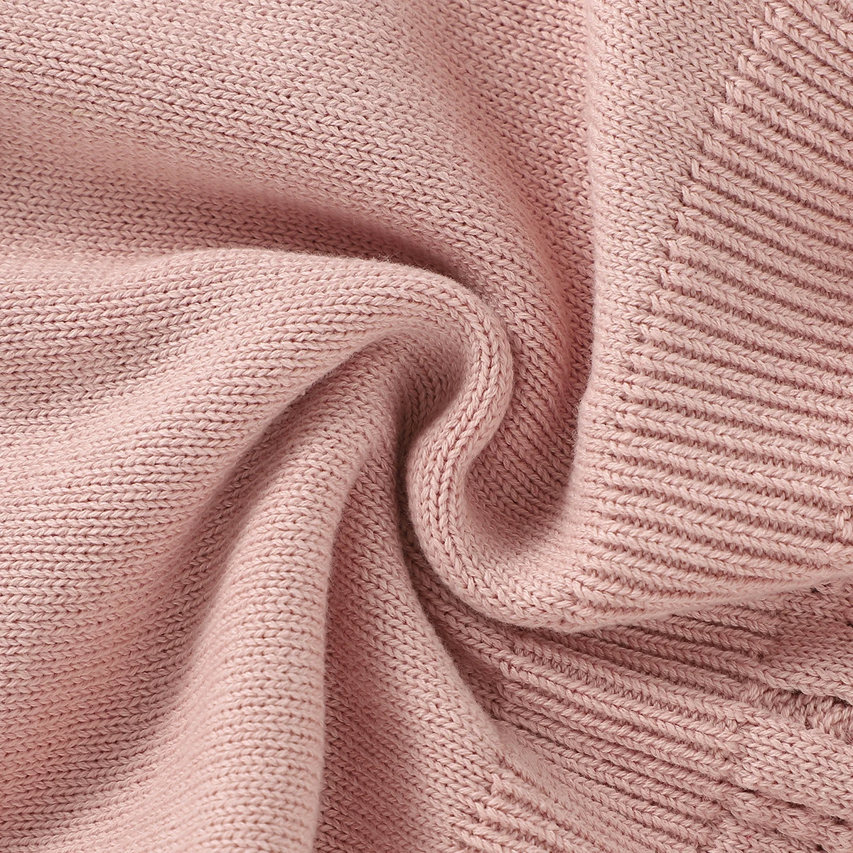 بدلة قفز قصيرة محبوكة بلون سادة للفتيات الصغيرات، بياقة مربعة بدون أكمام وحزام مجوف #6