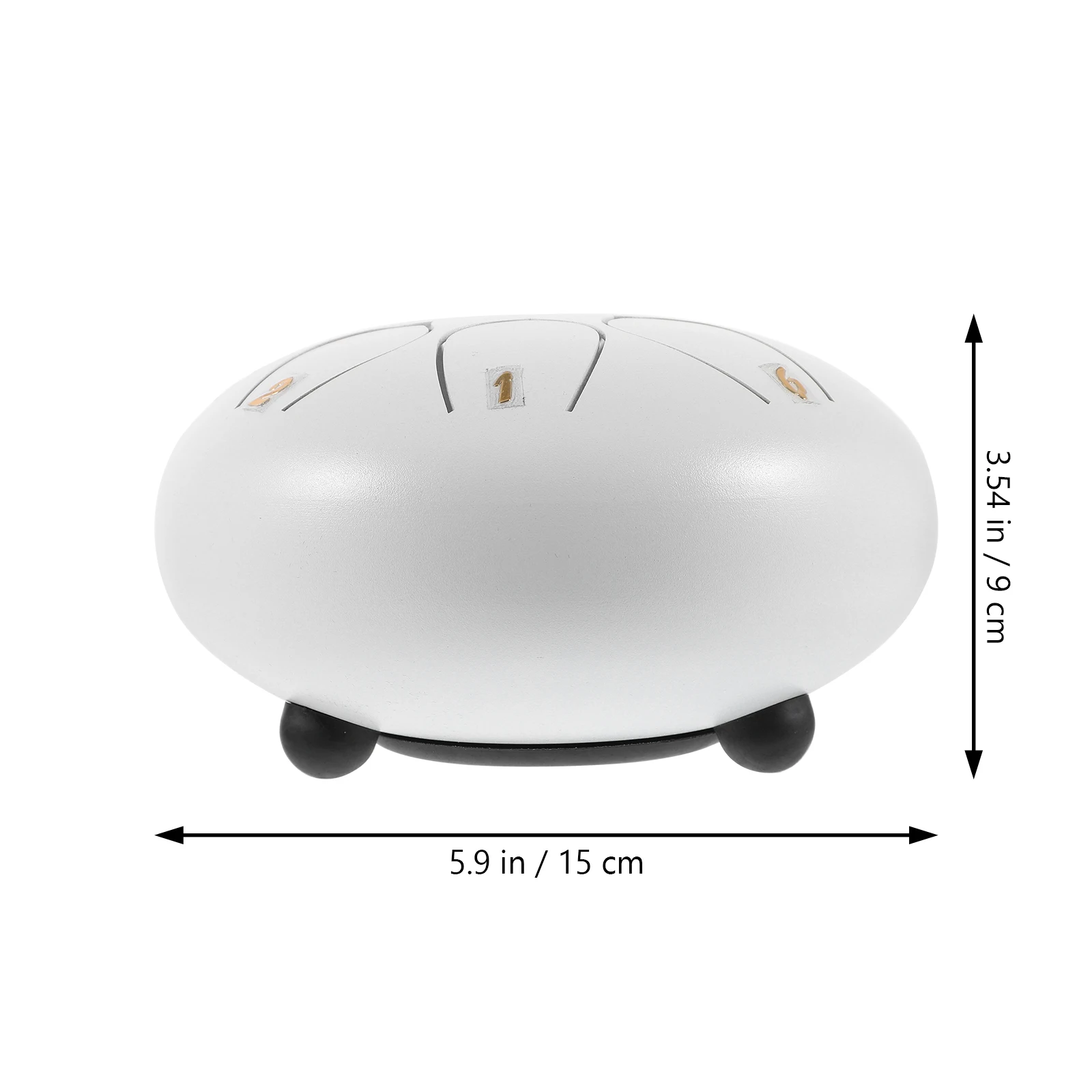 

White 6 Inch Steel Tongue Drum Ethereal Healing Instrument Kids Musical Creative Percussion Stress Relief Hand for Adults