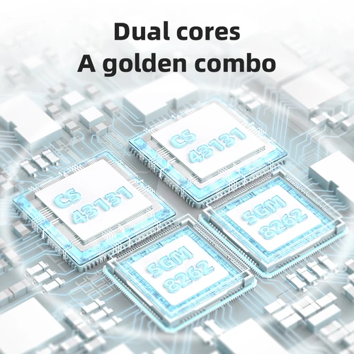 Imagen 2 del producto FiiO-AMPLIFICADOR DAC portátil KA13 Dual CS43131 para IOS/Android, salida equilibrada de 3,5mm y 4,4mm, 550mW de alta potencia