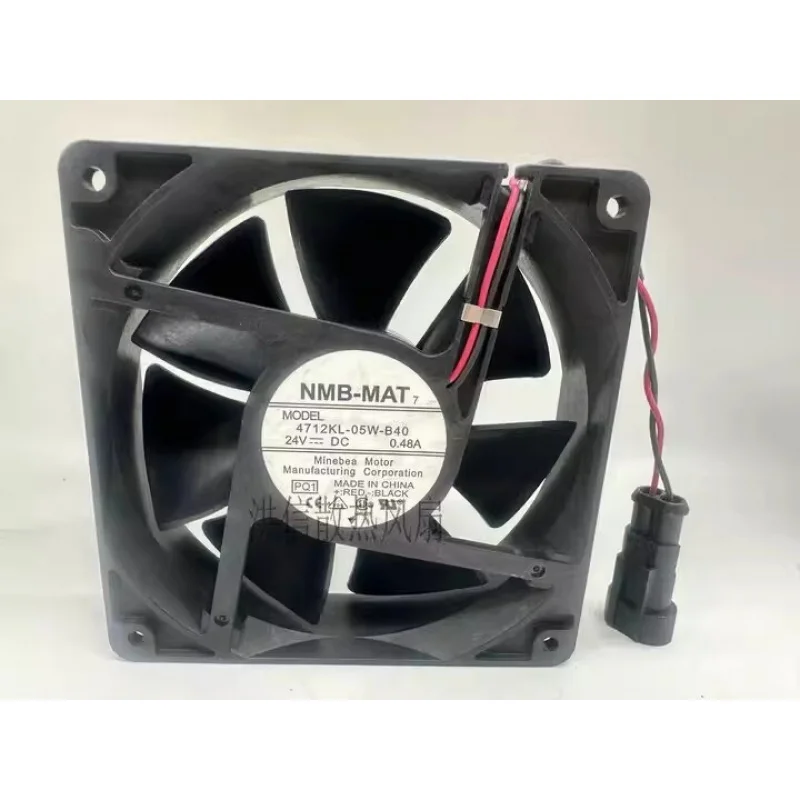 

Z FOR NMB-MAT 4712KL-05W-B40 DC24V 0.48A 12CM 2-Pin Inverter Cooling Fan