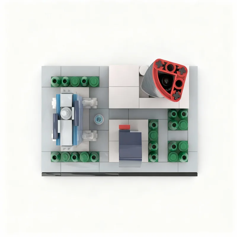 283pcs MOC Milan City Life Add-on 
