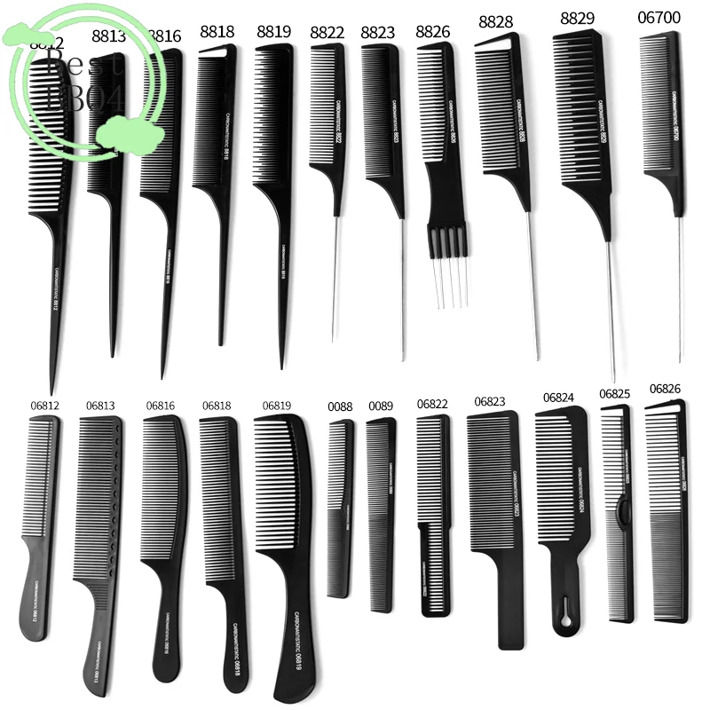 (BBQ4)Barber Hairdressing Combs Multifunction Hair Detangler Comb Anti-static Haircare Hairstyling Tool Stylist Accessories
