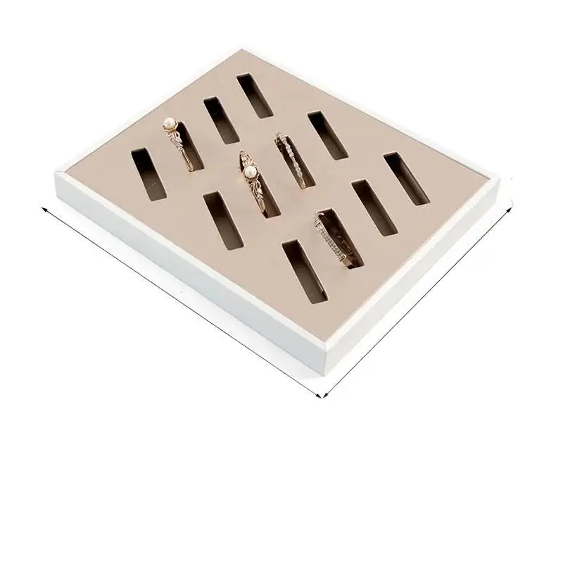 

New Design Black White PU Leather Jewelry Stand Organizer Choker Holder Model Bust Show Exhibitor for Display