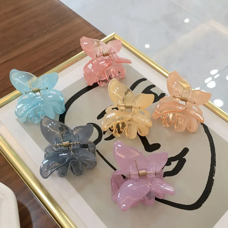 

Butterfly Hair Clip Fairy Geometric Acrylic Acetate Hairpins Girls Women Hair Claws Transparent Clip Hair Accessories Barrettes