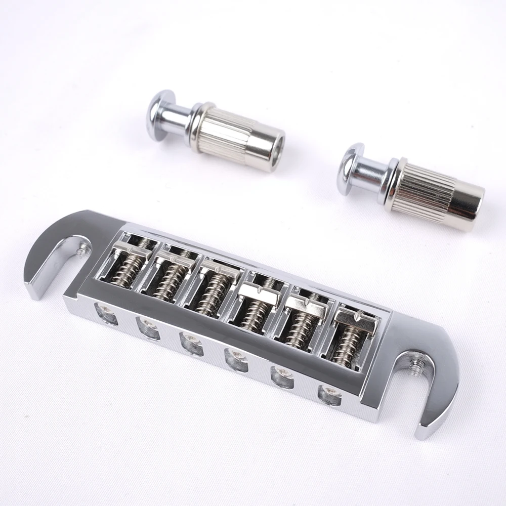 قطعة خلفية لجسر الجيتار الكهربائي من DOZZLY قطعة خلفية كومبو قابلة للدوران للجيتار الكهربائي ذو الجسم الصلب