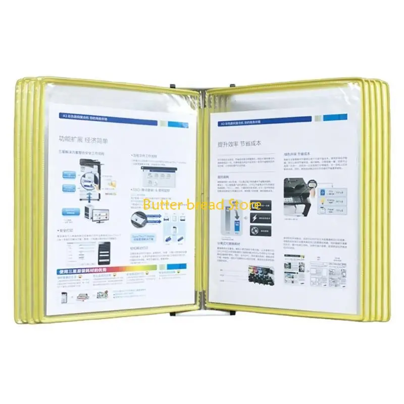 

W89C Wall Reference Organizers with 10 Easy-Loading Pocket for Workshop