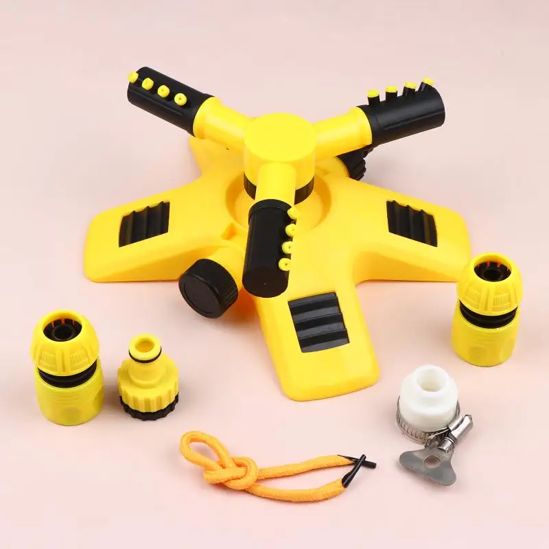 360 Degree Rotating Garden Sprinkler Tandem Sprinkler Watering Device Automatic Lawn Water Sprayer Irrigation System