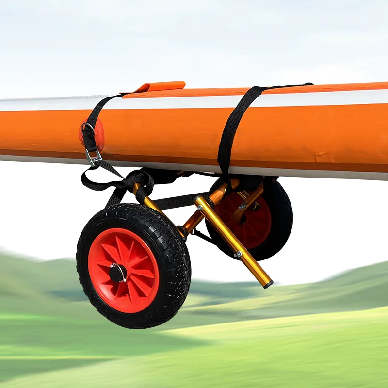 Canoe hand pulled tool cart with thickened placement bracket trailer, suitable for surfboard paddleboard