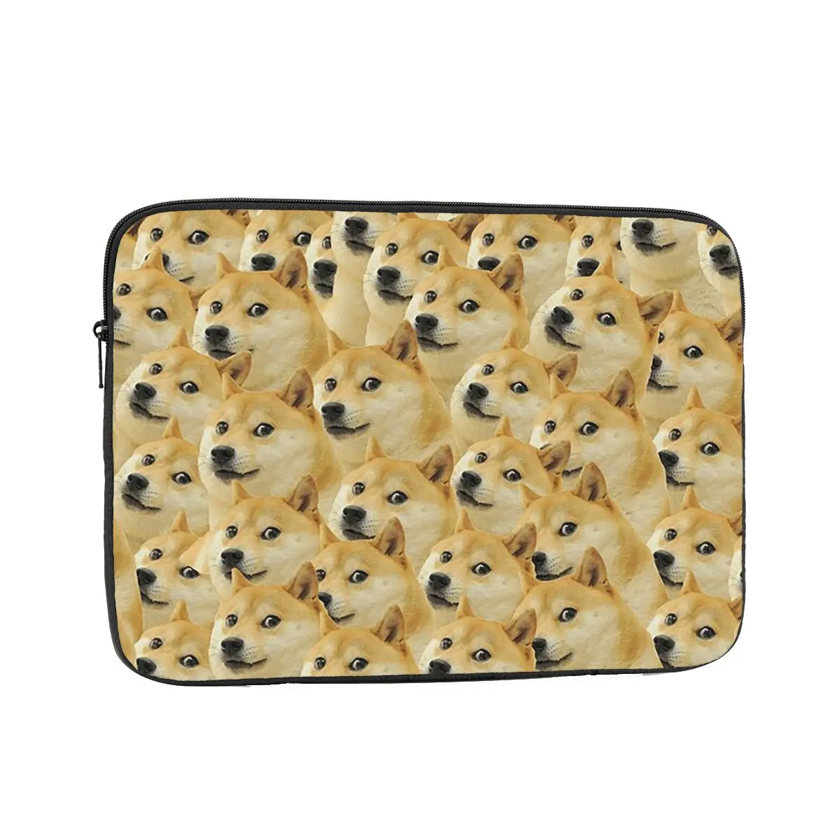 

Doge Wow Pattern Shiba Inu Doggo Dog Meme Montage Чехол для ноутбука Сумка 10, 12, 13, 15, 17-дюймовый чехол для планшета Противоударный чехол