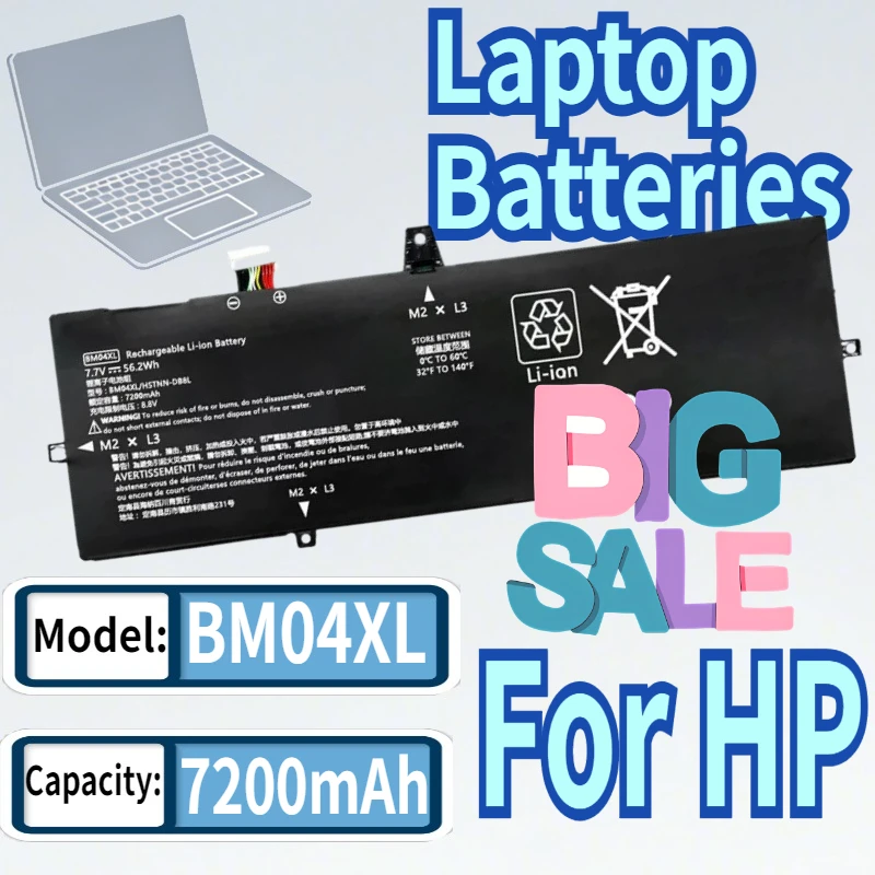 

Laptop Battery BM04XL for HP EliteBook X360 1030 G3 G4/1030 G3 45X96UT 3ZH01EA Series BMO4XL L02031-2C1 HSTNN-UB7L L02031-241