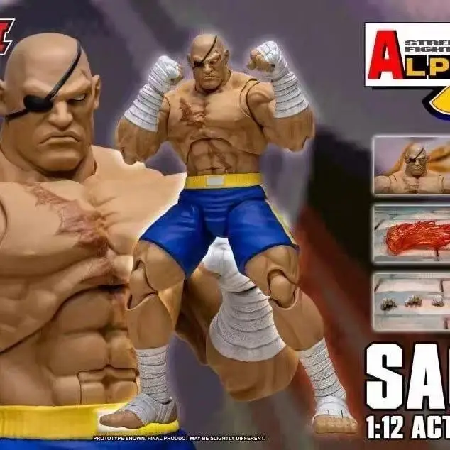 

Storm Toys St Street Fighter Victor Sagat Movable 1/12 Action Figure Movable Figure