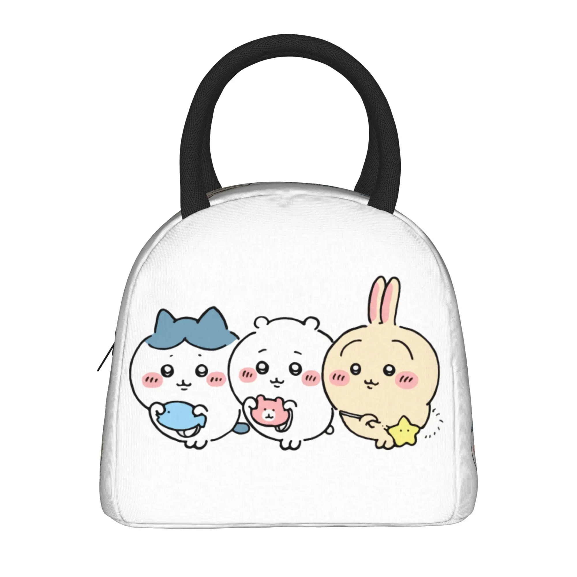 Cartoon Cute Chiikawas  Insulated Lunch Bags Thermal Bag Lunch Container  High Capacity Tote Lunch Box Girl Boy Work  Travel