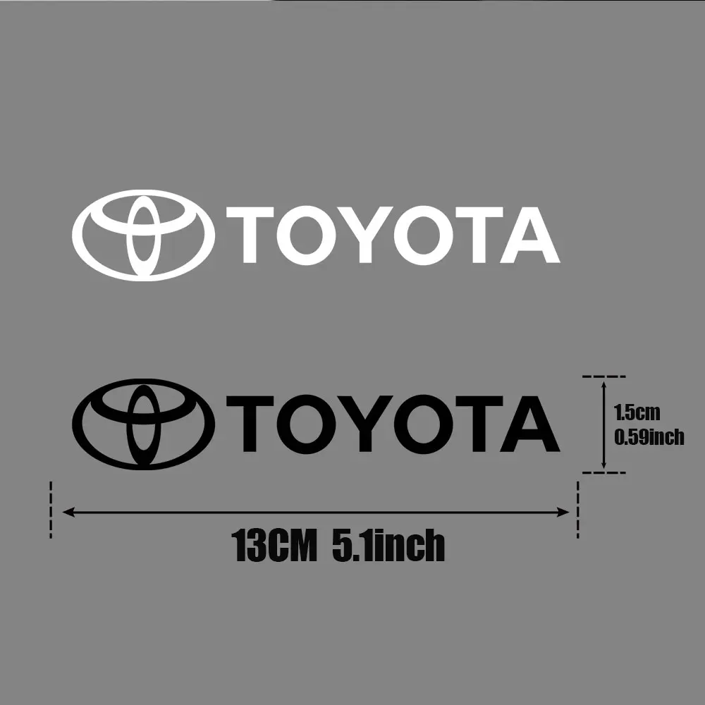 4 قطعة ملصقات شارة السيارة باب الجسم شعار الديكور ملصق مائي لتويوتا TRD كورولا يارس برادو بريوس RAV4 ميراي كامري لاند كروزر #4