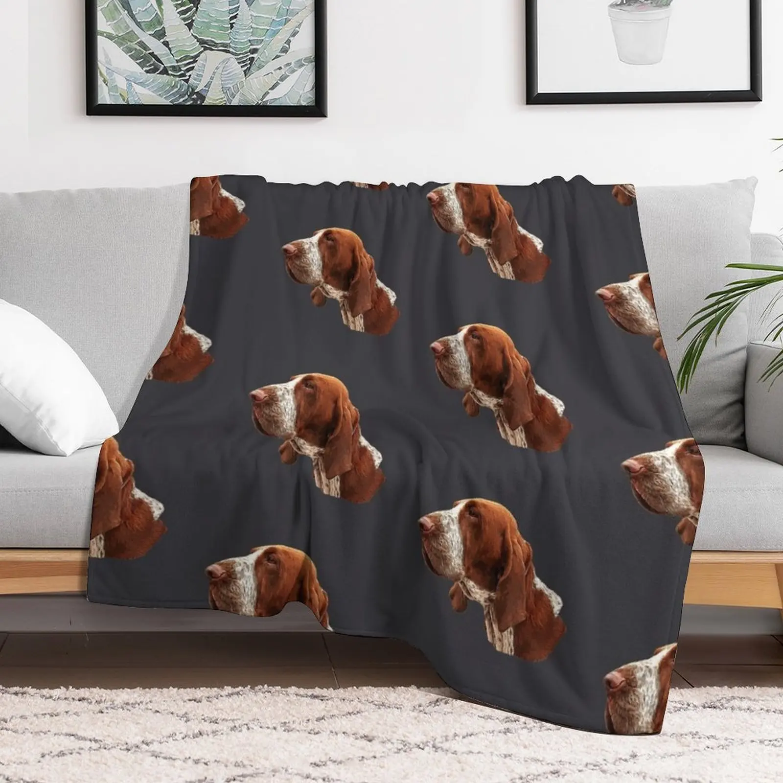 Chestnut Bracco Italiano Throw Blanket Soft Comfort Blanket for Reading Watching TV