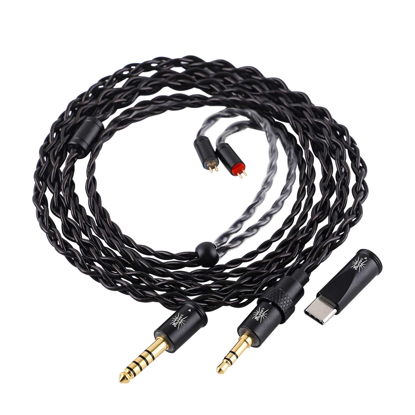 

Kiwi Ears x B_Media: Terras Premium Performance Cable with Modular Compatibility with 3.5mm 4.4mm and USB-C Connectors
