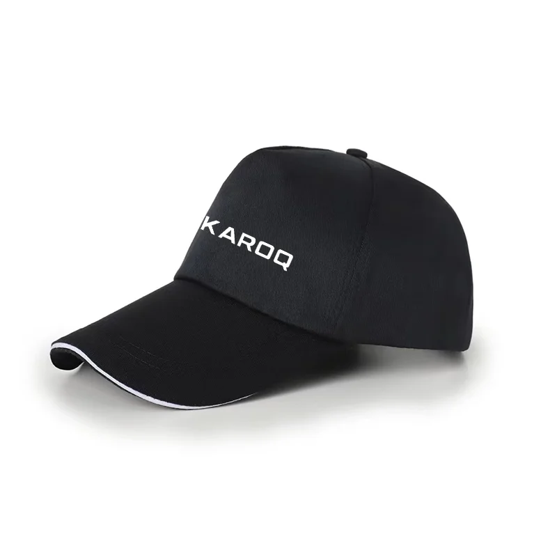 

Unisex Cap Casual Plain Baseball Cap Adjustable Snapback Hats For SKODA KAROQ Car Accessories