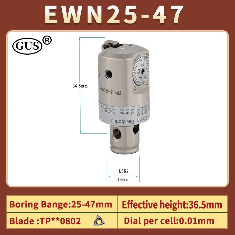 CBH EWN Precision EWN20 EWN25 EWN32 EWN41 EWN68 EWN150 portautensili di alesatura regolabile foro CKB LBK1 2 3 4 5 6 LBK