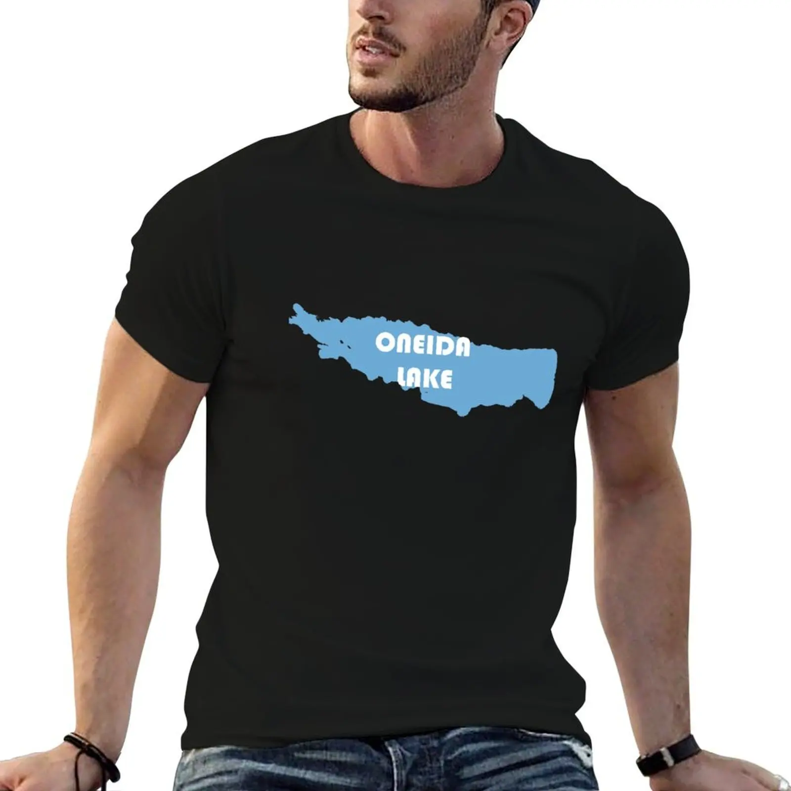 

Oneida Lake, New York, Syracuse T-Shirt black cotton t-shirt plain for man package g man t shirts for men T-Shirt