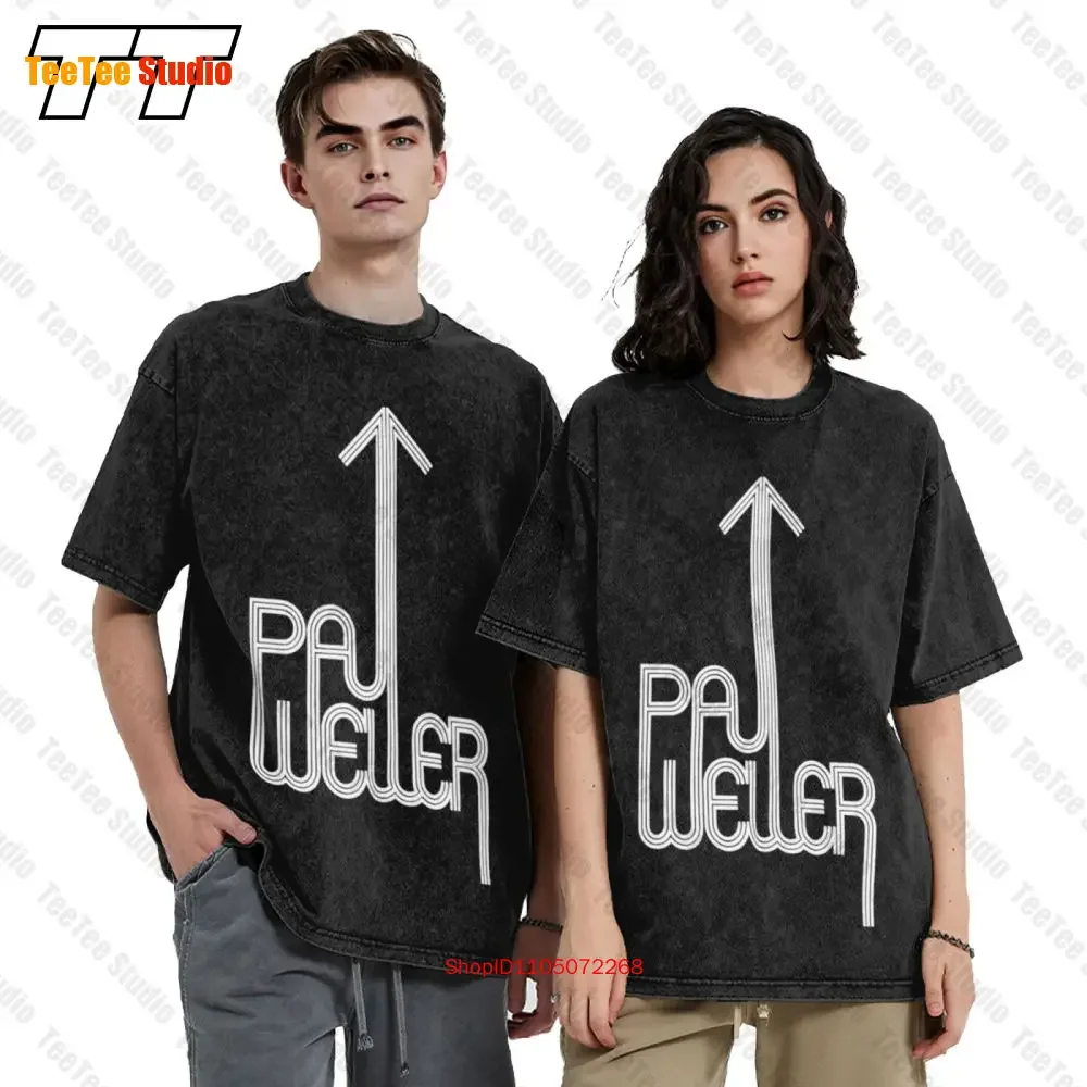 Paul Weller Navy Vintage Oversized T-Shirt The Jam Mod Clothing Scooter Style Council Soul V2F3