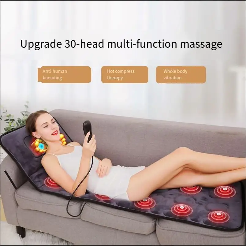 Neck massage kneading tsao heat shock heating air bag traction massage mattress bed cushion for leaning on