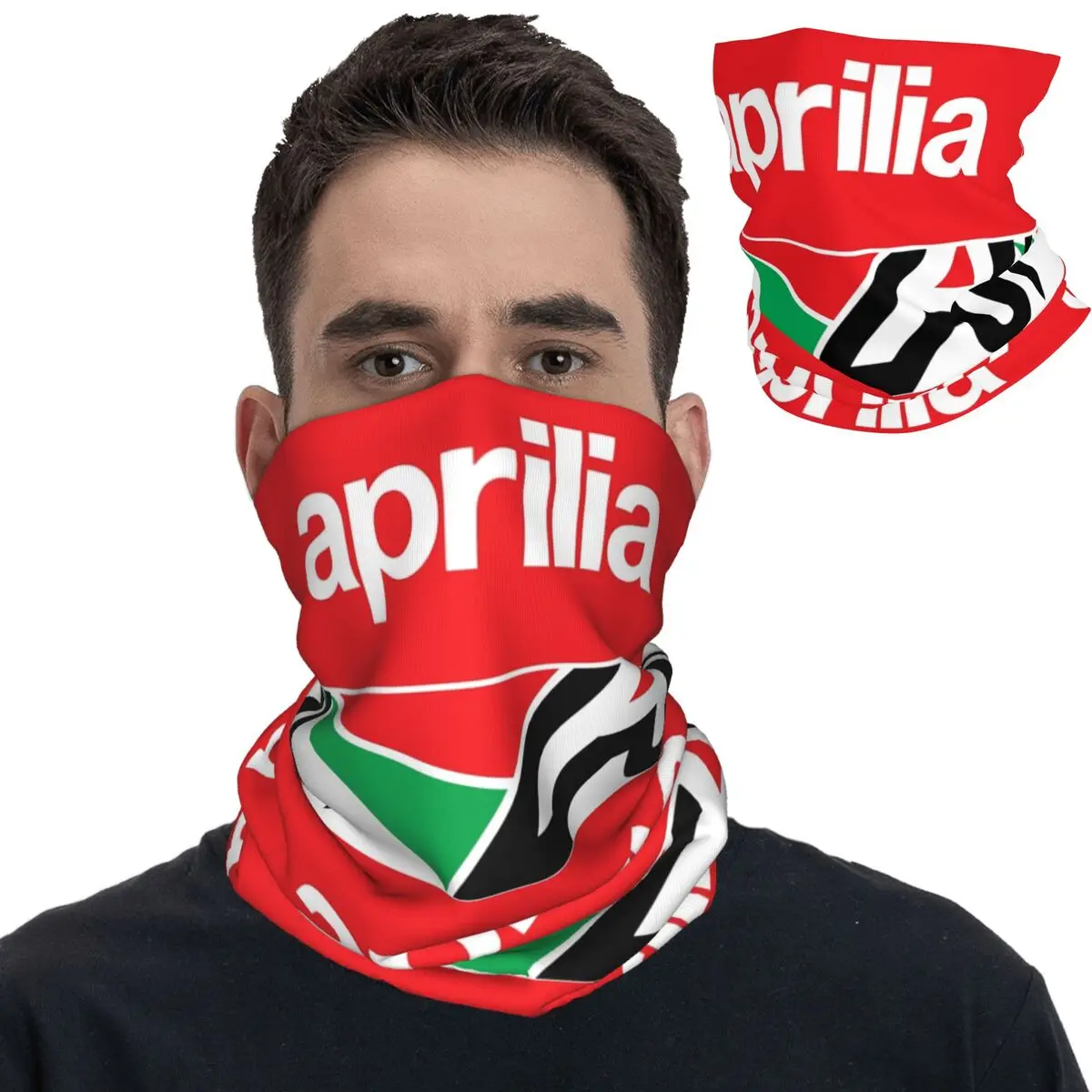 

Мотоциклетная гоночная бандана Aprilia, накидка на шею, шарф с принтом для лица, многофункциональная маска для лица, Ветрозащитная маска для езды на велосипеде унисекс для взрослых