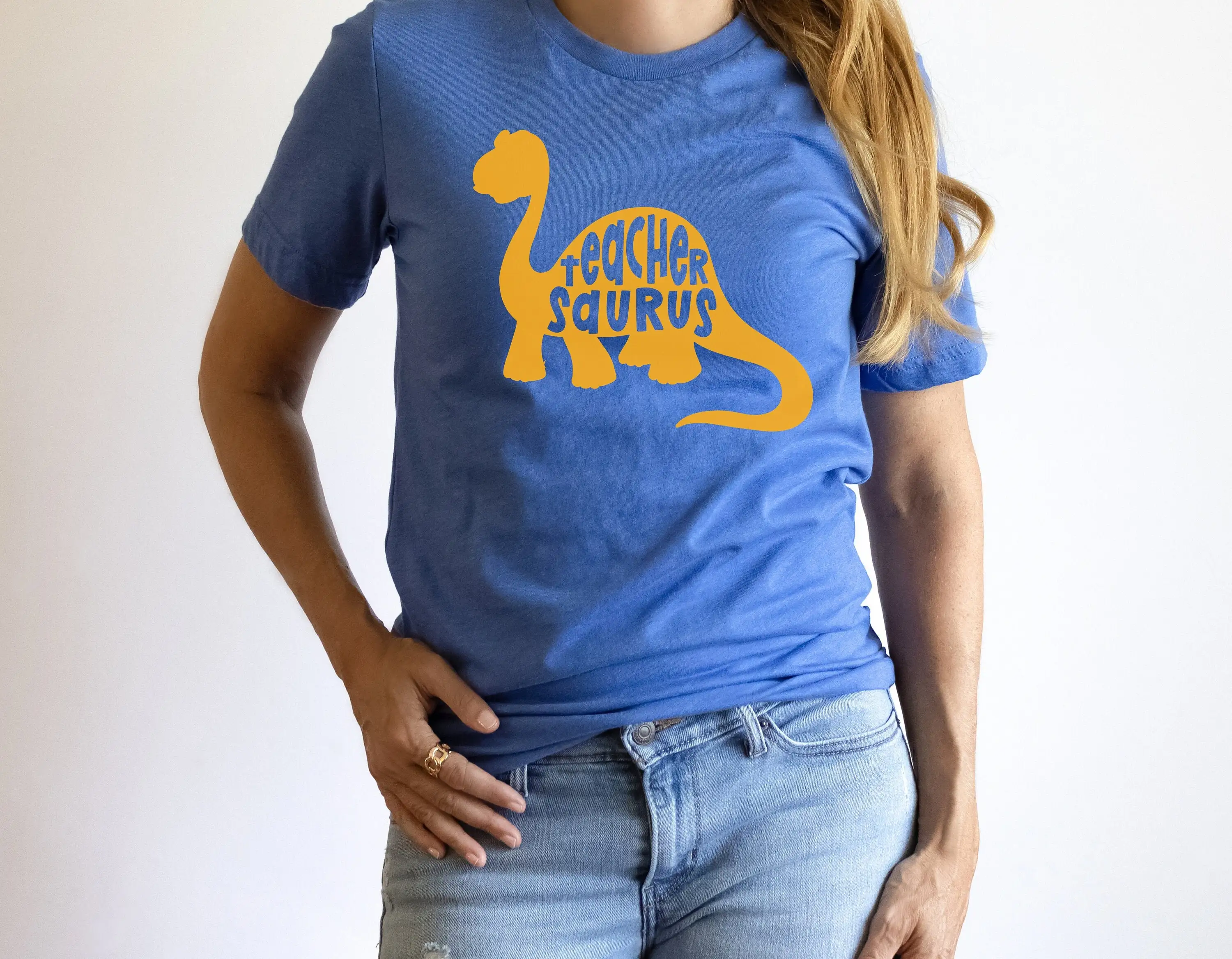 

Teachersaurus T Shirt Dinosaur Teacher Daycare Science Kindergarten