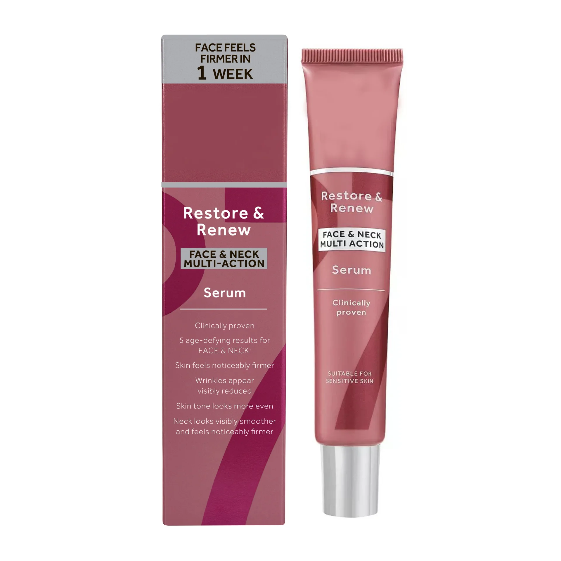 Restore Renew Multi Action Face & Neck Cream Triple Moisture Complex, Brightens Dullness Soothes Sensitivity