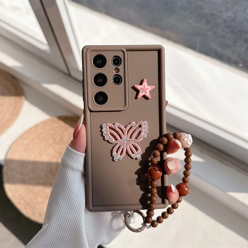 蝶ロープチェーンソフト電話ケース OPPO A98 A96 A95 A94 5 グラム A93 A92 A91 A40M A80 A79 A78 A77 A76 A74 A73 A72 2020 A77S ケース