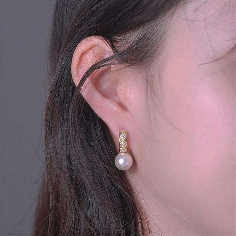S925 Sterling Silver Pearl Earring Settings DIY Jewelry Making Supplies Blank Earring Posts for Handcrafted Accessories No Pearl