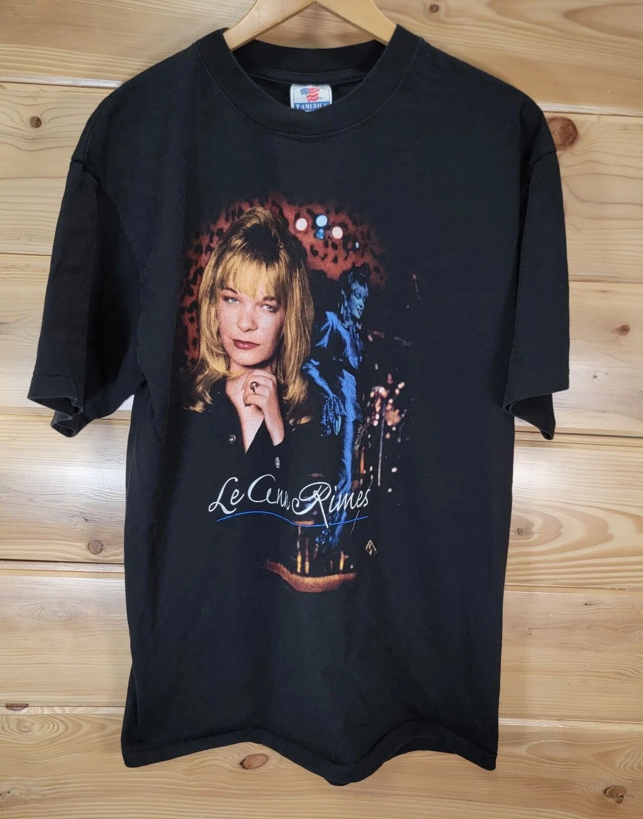 

Vintage Leann Rimes T Shirt Men XL Country Music 90s Tee Men's T-Shirt Cotton Tee Men Women Summer