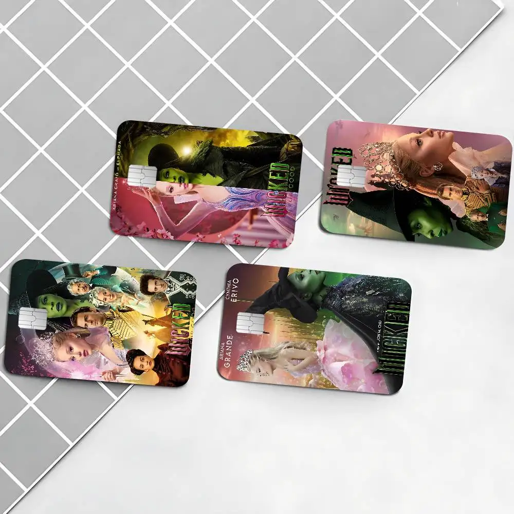 Grande Movie W-Wicked Anime Cartoon Sticker Film Skin for Credit Card Debit Bank Bus Card