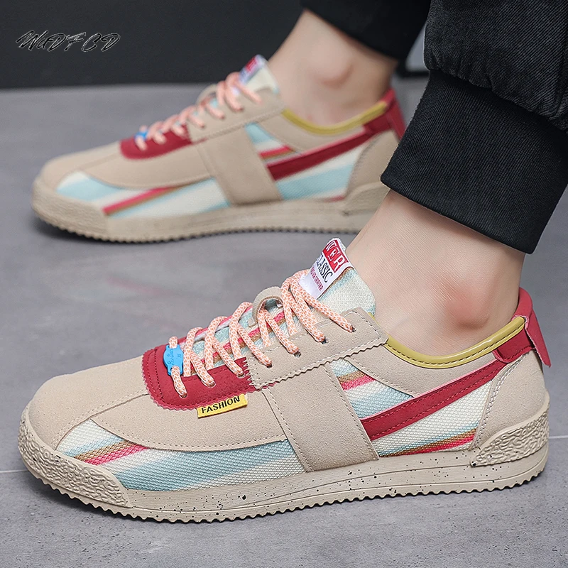 Sneakers Casual Plus Size 45 46 Men Designer Retro Running Shoes Fashion Fabric Breathable Height Increased Platform Sport Shoes image 5