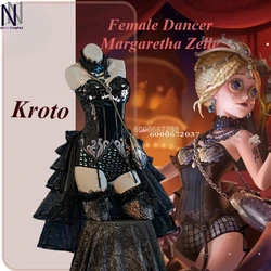 Game Identity V Margaretha Zelle Cosplay Costume Female Dancer Elegant Sweet Dress Role Play Halloween Party Clothing for Women