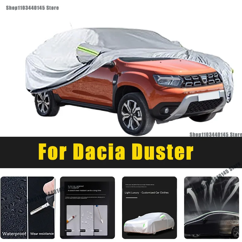 

Full Car Covers Outdoor Sun UV Protection Dust Rain Snow Oxford cover Protective For Dacia Duster Accessories