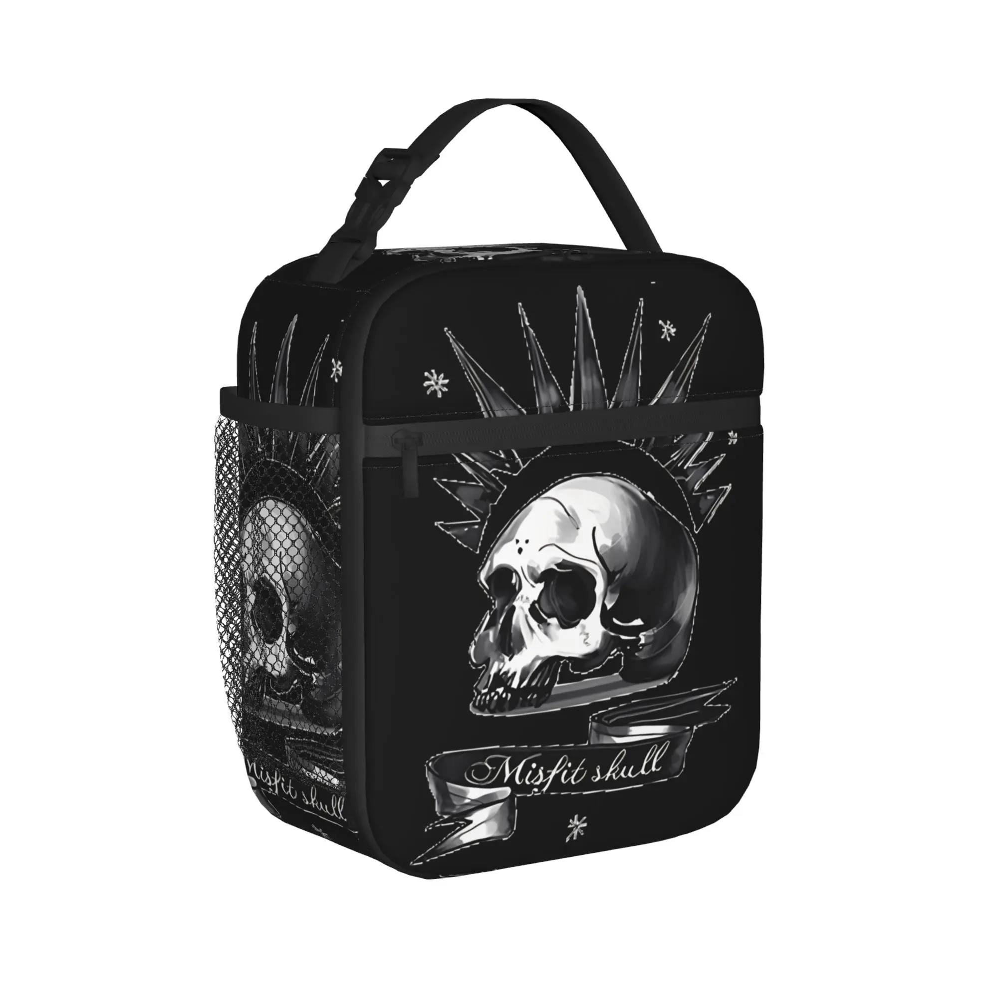 Life Is Strange Skull Insulated Lunch Bag Leakproof Game Reusable Cooler Bag Tote Lunch Box College  Outdoor Girl Boy