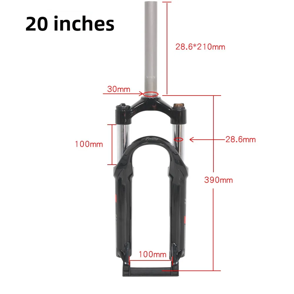 

Aluminum Alloy Mountain Bike Fork 20 24 Inch Mechanical Spring o Absorber Bicycle Fork oulder Control Loing System