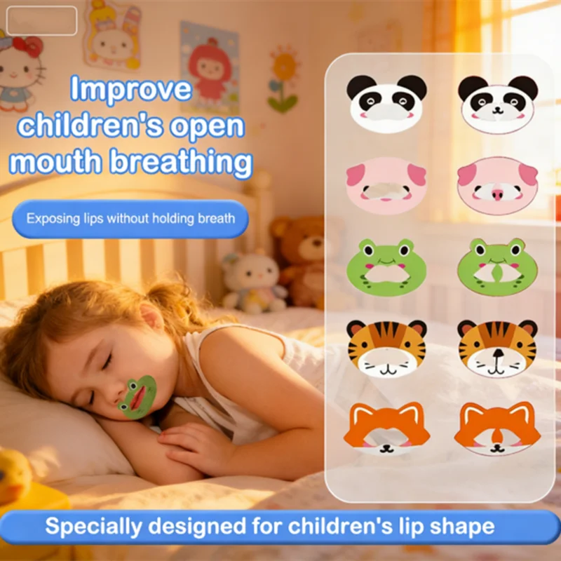 HUAHUA2026 NEW Children's Mouth Breathing Correction Patch, 30 Anti-Snoring Stickers per Bag, Promotes Nasal Breathing at Night