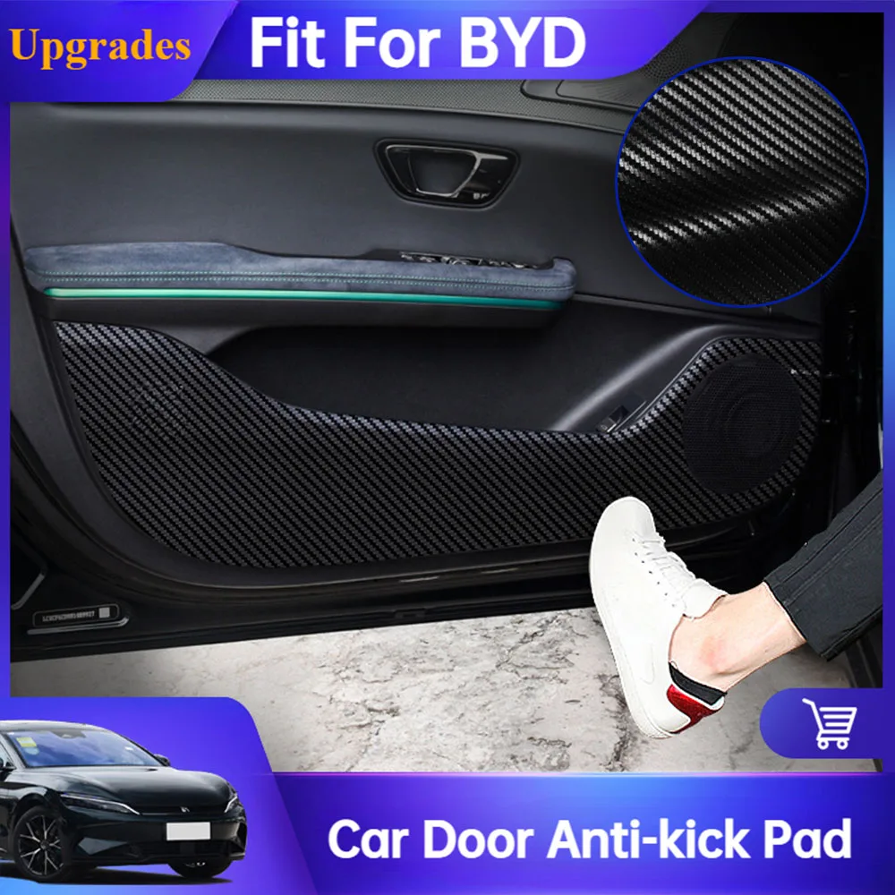 

Fit For BYD Atto 3 Dolphin BYD Song Plus Han Tang Car Door Anti-kick Pad Protector Mats Cover Sticker Car interior Accessories