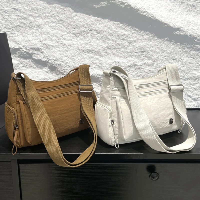 Modische Damen-Umhängetasche mit mehreren Fächern, leicht, geeignet für Einkaufen, Pendeln und den täglichen Gebrauch. – Detail 2