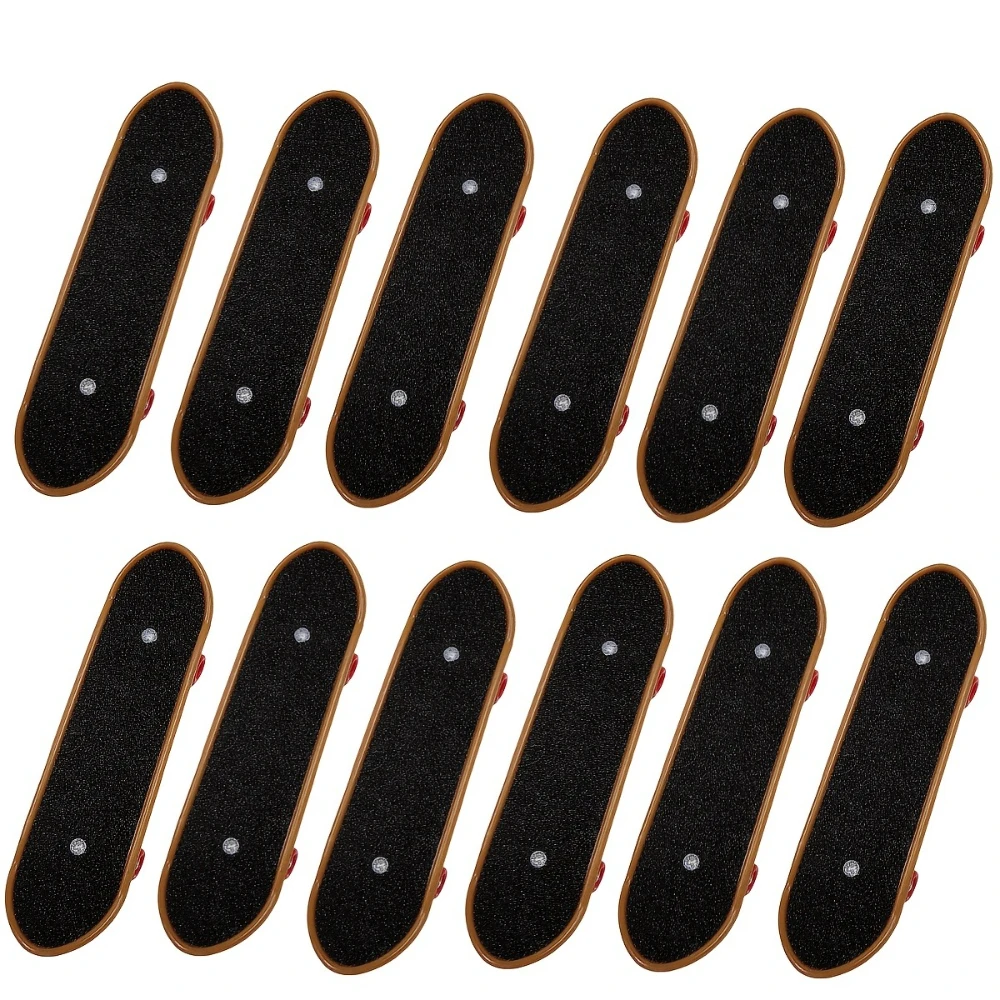12-Pack Mini Frosted Scooter Set, Plastic Fingertip Skateboards, Interactive Toy for Photography & Animal Training, General Fit