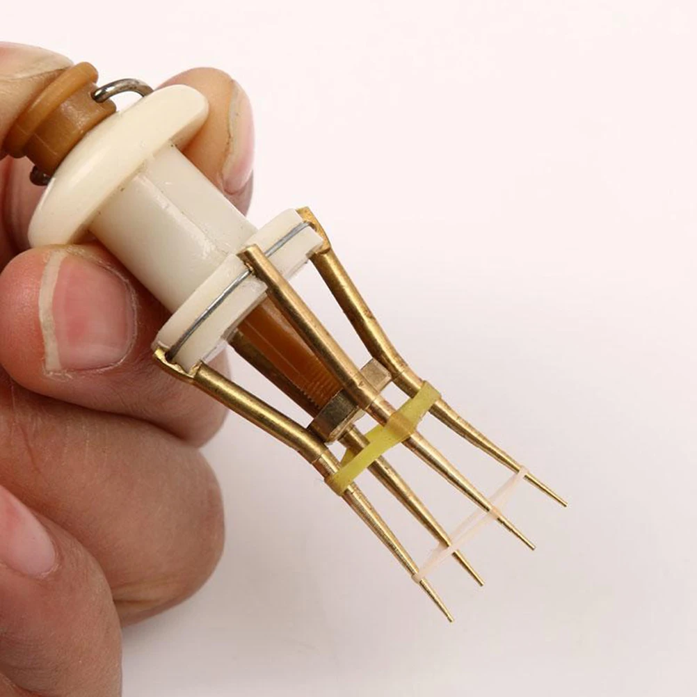 

Red Worm Bait Clips Set High Efficiency Worm Clip Fishing Tools Multi Bait Applicable Maggot Stainless Steel