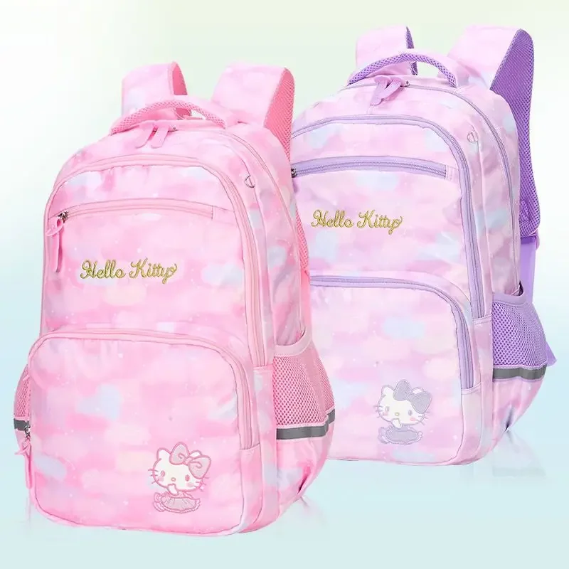 

Sanrioed Hello Kitty Anime Cute Large Capacity Children Backpack Schoolbags Student Cartoon Shoulder Bag Travel Gift for Friend