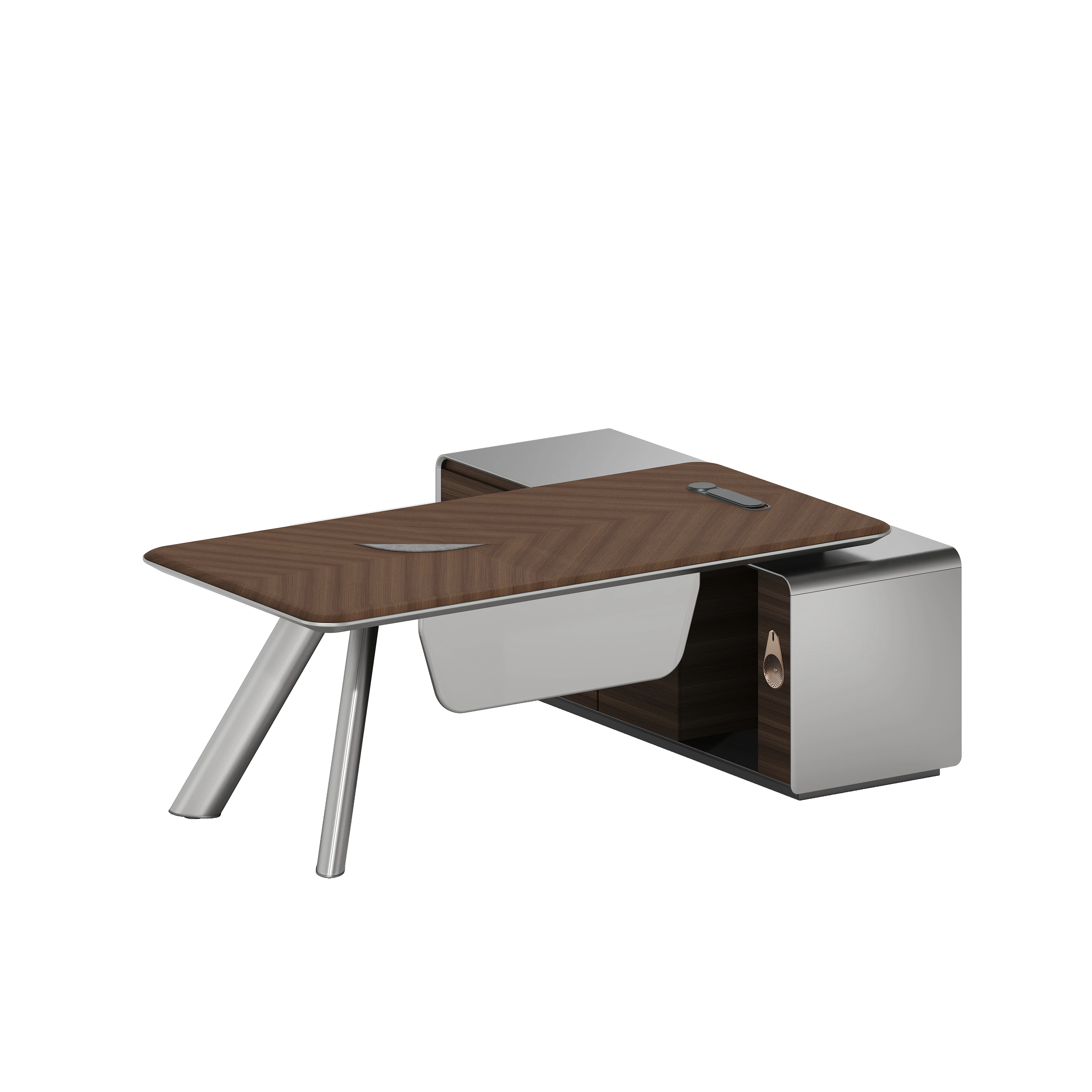 

#Modern Solid Wood Executive Office Desk Luxury Extendable Convertible Modular