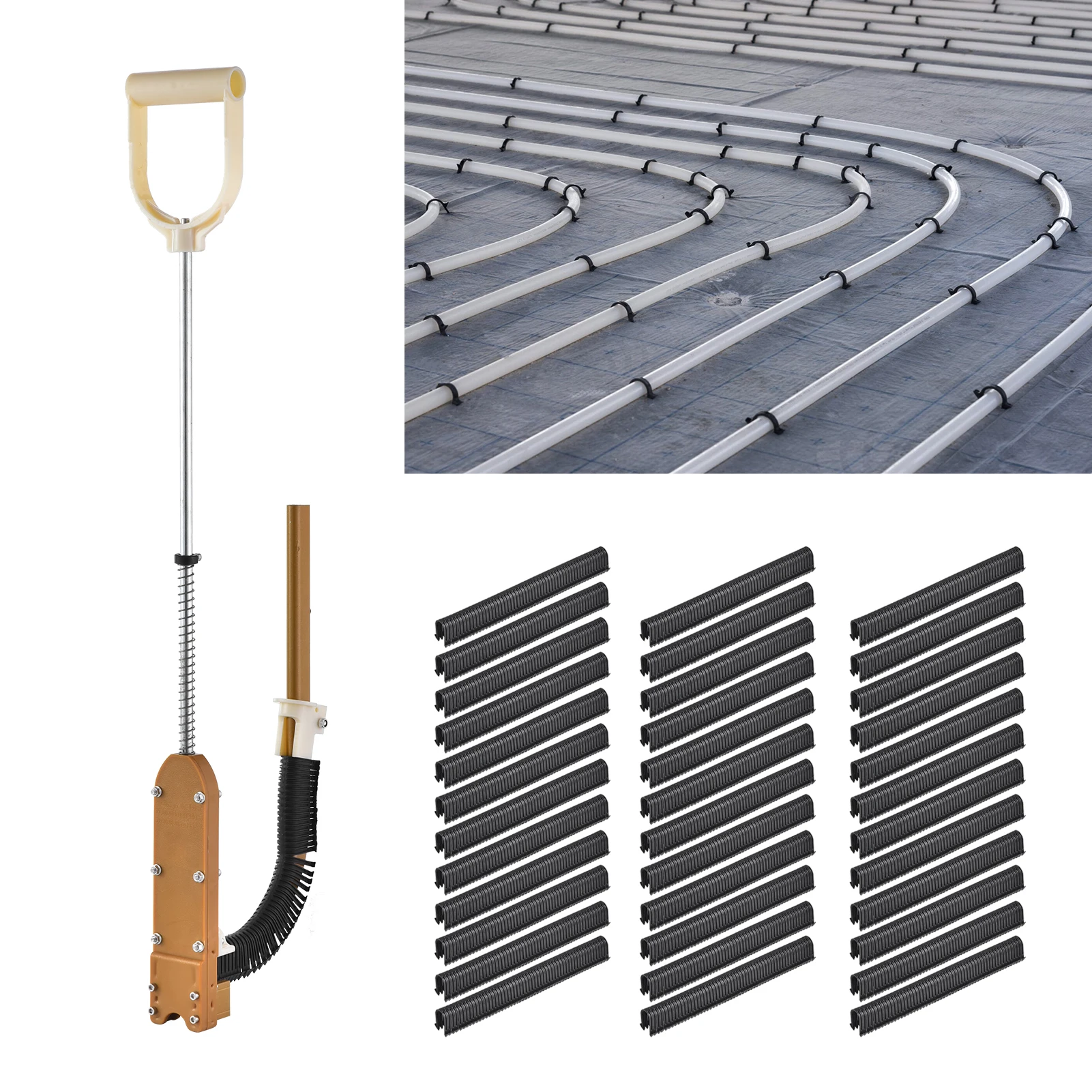 

Foam Board Stapler Stand Up Stainless Steel Foamboard Stapler Ergonomic Hand Tools, Floor Stapler with 1980 Pieces Staple