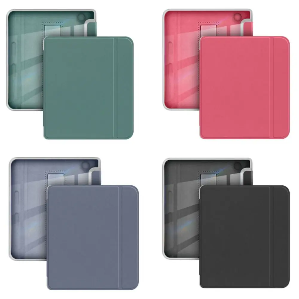 7 inch e-Reader Case Auto Wake/Sleep Acrylic Smart Cover Clear Back Wear Resistant Protective Shell for KOBO Libra Color/2