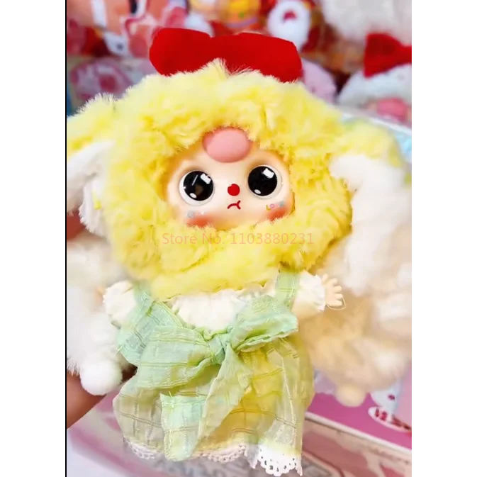 New V2 Baby Three Macaron Little Rabbit Series Blind Box Tide Play Ornament Pendant Creative Cute Doll Toy Birthday Gift Genuine