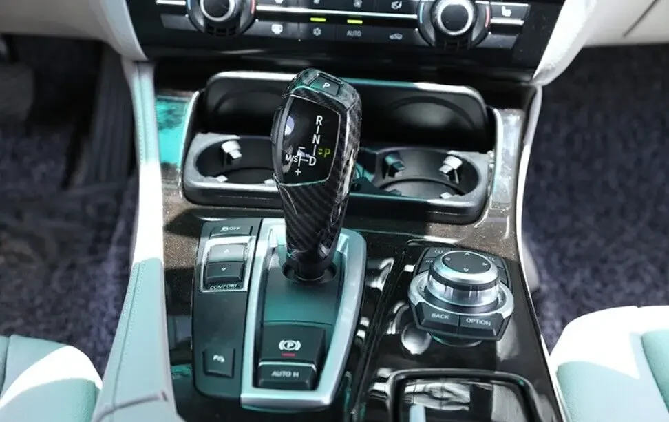 

LHD Carbon Fiber Shift Knob Cover Gear Head Decoration Suitable For BMW F10 F20 F22 F30 F32 F25 F26
