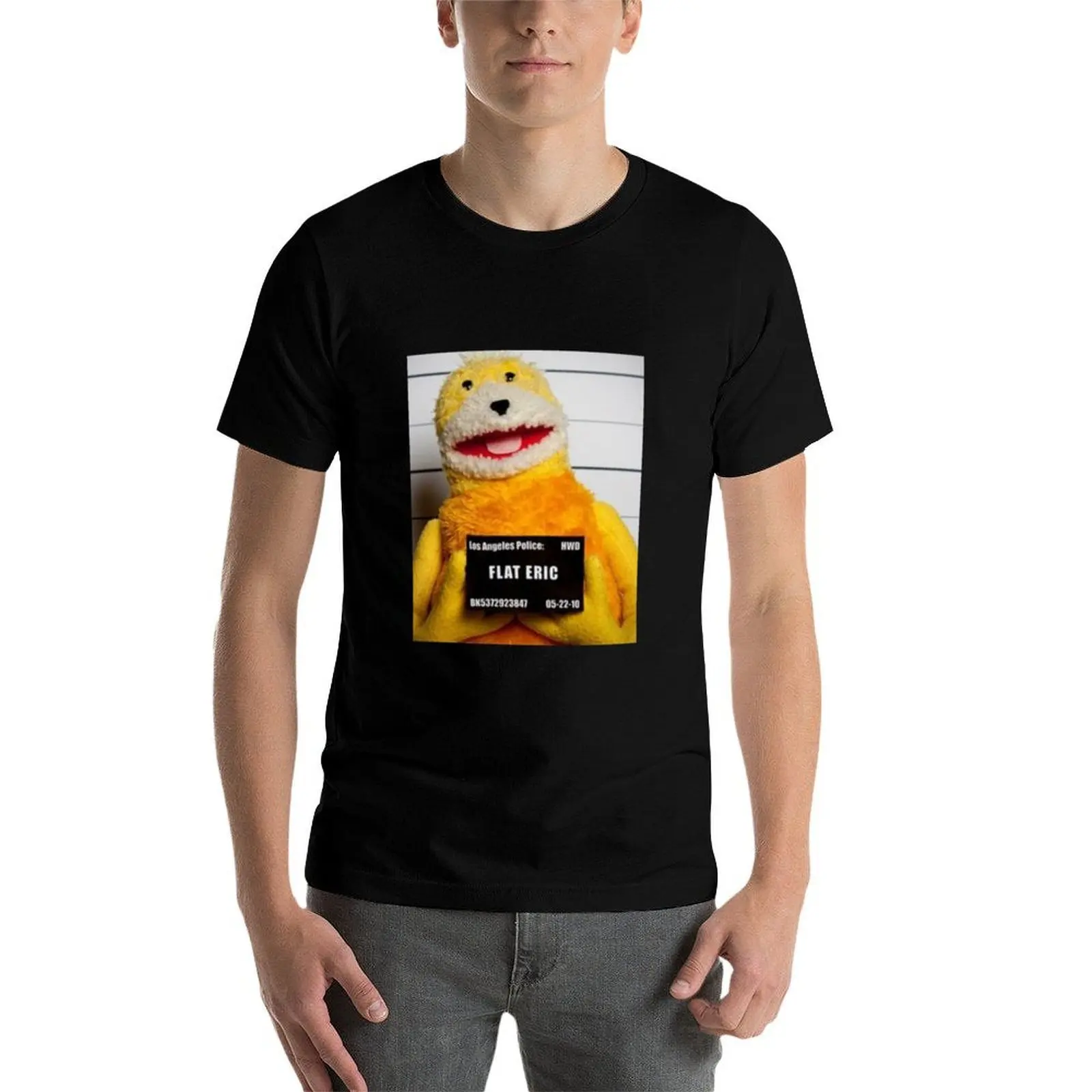 تي شيرت Flat Eric Essential تي شيرت للرجال من القطن المضحك تي شيرت للرجال برسومات تي شيرت