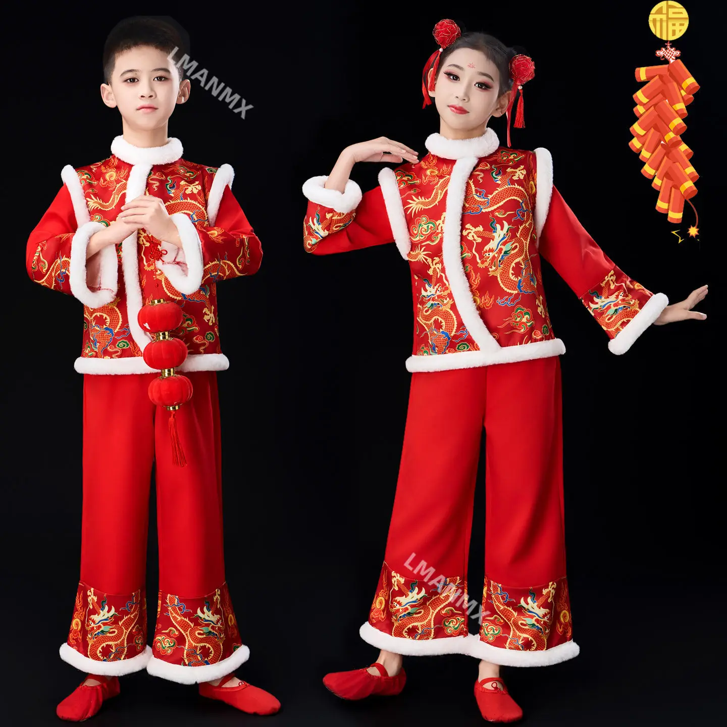new-children's-joyful-yangko-performance-costume-winter-chinese-new-year-ethnic-performance-costume
